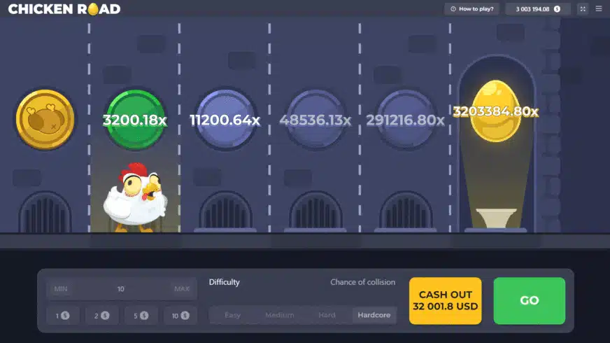 Características del juego Chicken Cross.